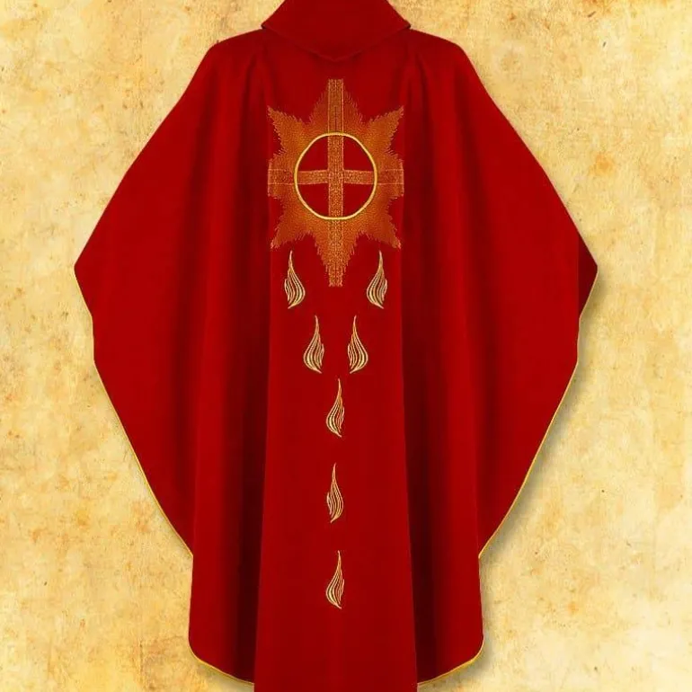 Articles Religieux JP Chasuble brodée saint esprit^ Saint Esprit