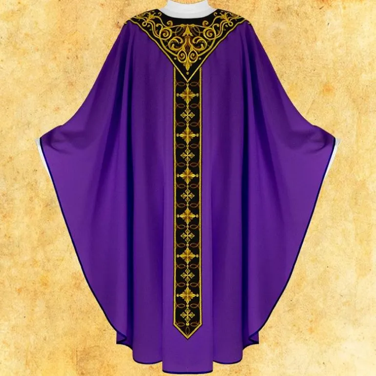 Articles Religieux JP chasuble hommage violet^ Hommage | Hommage