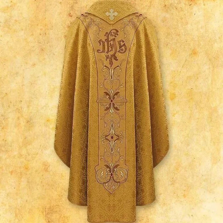 Articles Religieux JP chasuble liturgique avec jesus ressuscite^ Pâques