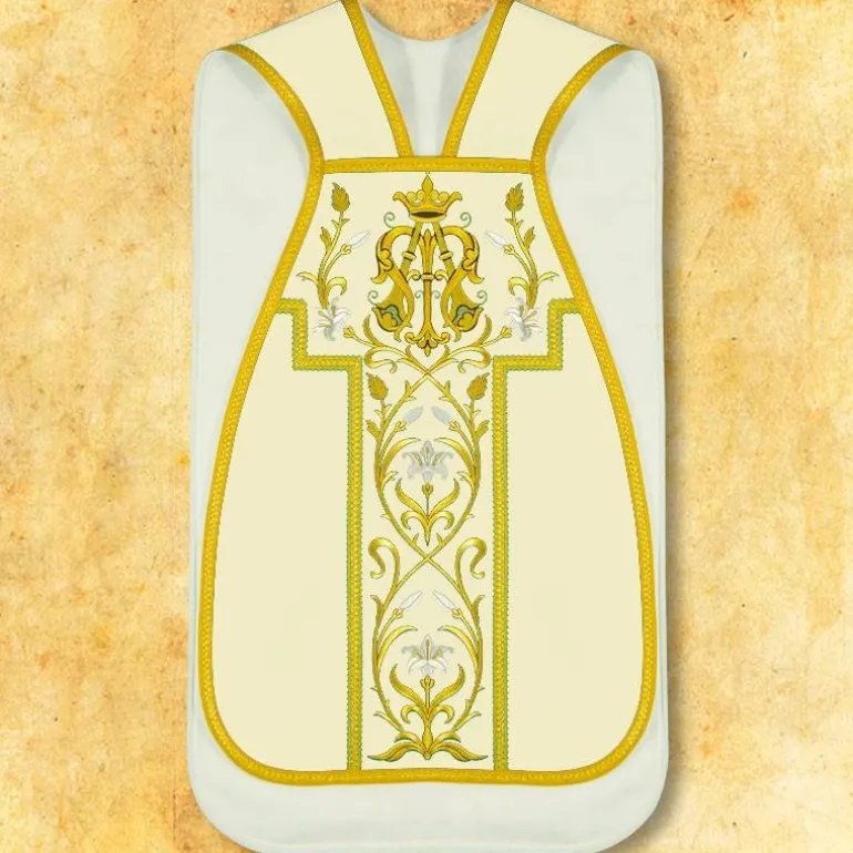 Articles Religieux JP Chasuble liturgique Mariale romaine^ Chasubles Romaine | Mariale