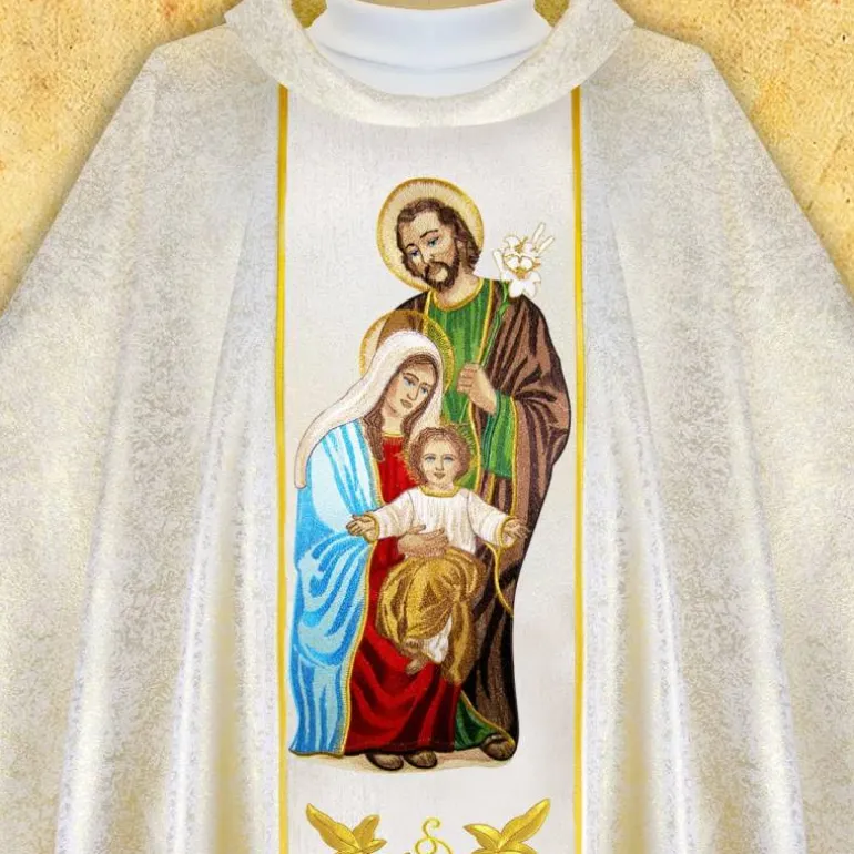 Articles Religieux JP chasuble liturgique sainte famille^ Visages De Saints