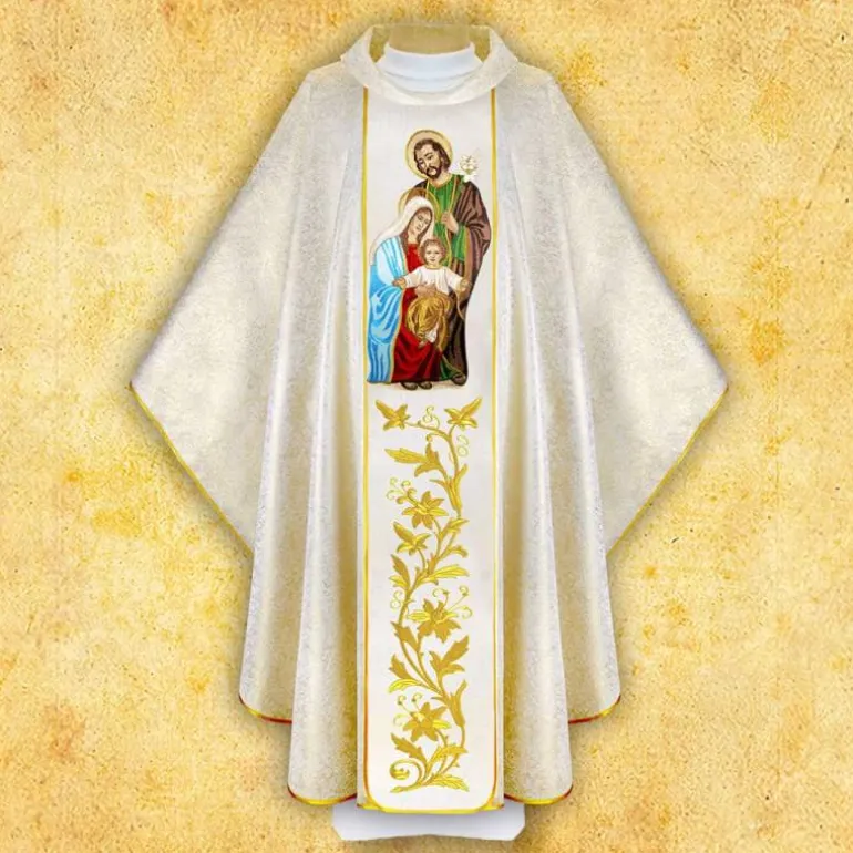Articles Religieux JP chasuble liturgique sainte famille^ Visages De Saints
