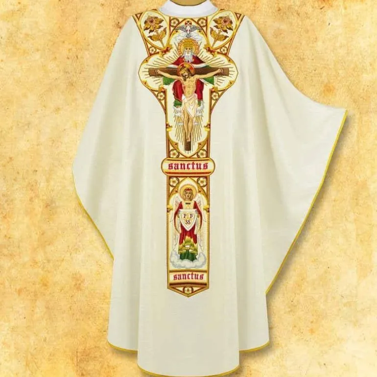 Articles Religieux JP Chasuble liturgique Trinite^ Pâques | Exclusive