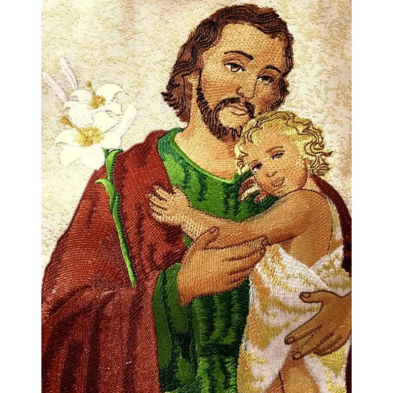 Articles Religieux JP Chasuble pour messe Saint Joseph^ Visages De Saints