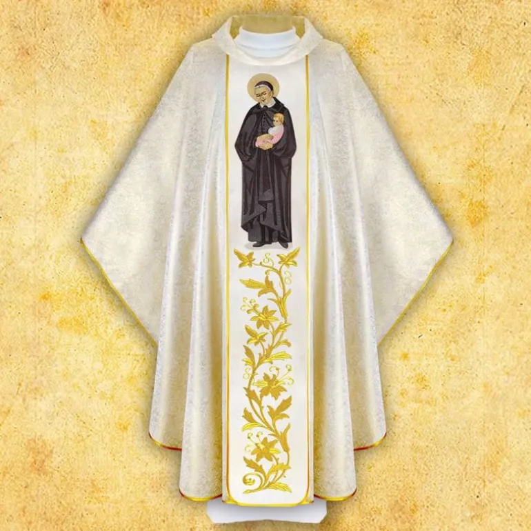 Articles Religieux JP chasuble pour messe Saint Vincent^ Visages De Saints