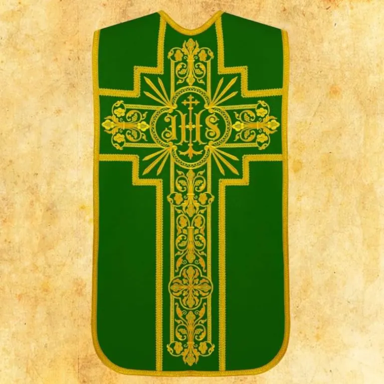 Articles Religieux JP Chasuble romaine pour messe traditionnelle^ Chasubles Romaine