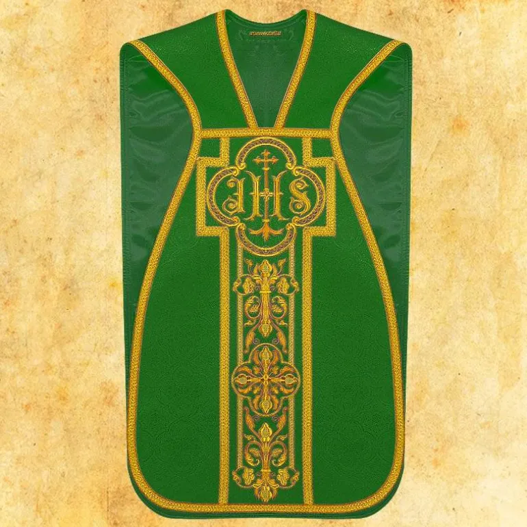 Articles Religieux JP Chasuble romaine pour messe traditionnelle^ Chasubles Romaine