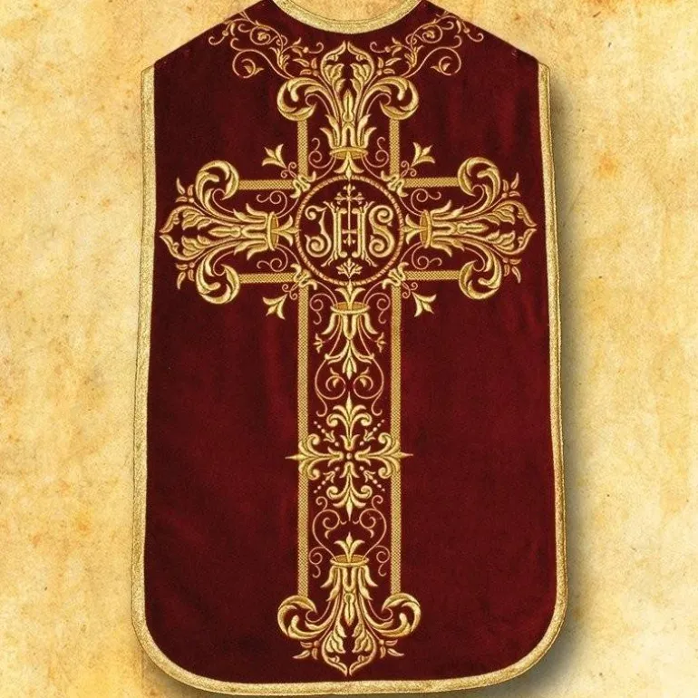 Articles Religieux JP Chasuble romaine pour messe trident^ Chasubles Romaine