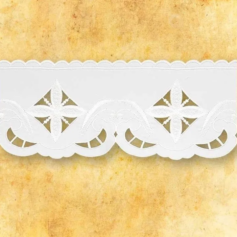 Articles Religieux JP dentelle brodée motif religieux pour église^ Dentelles Brodees