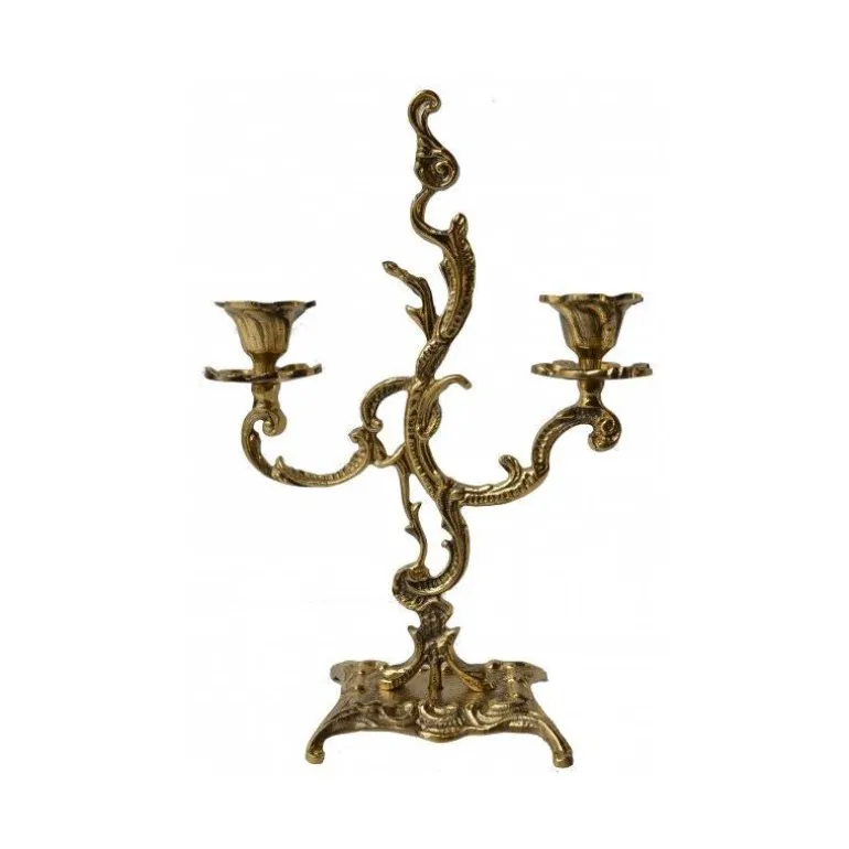 Articles Religieux JP Le chandelier 2 flammes -^ Chandelier / Candelabre