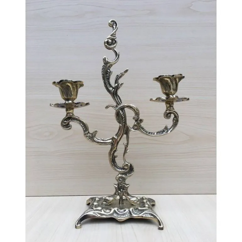 Articles Religieux JP Le chandelier 2 flammes -^ Chandelier / Candelabre