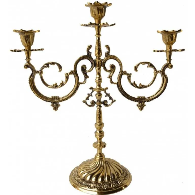 Articles Religieux JP Le chandelier 3 flammes - Baroque -^ Chandelier / Candelabre