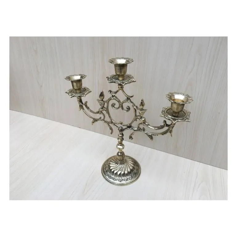 Articles Religieux JP Le chandelier 3 flammes - cœur -^ Chandelier / Candelabre