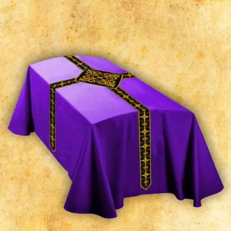 Articles Religieux JP le drap hommage violet^ Hommage