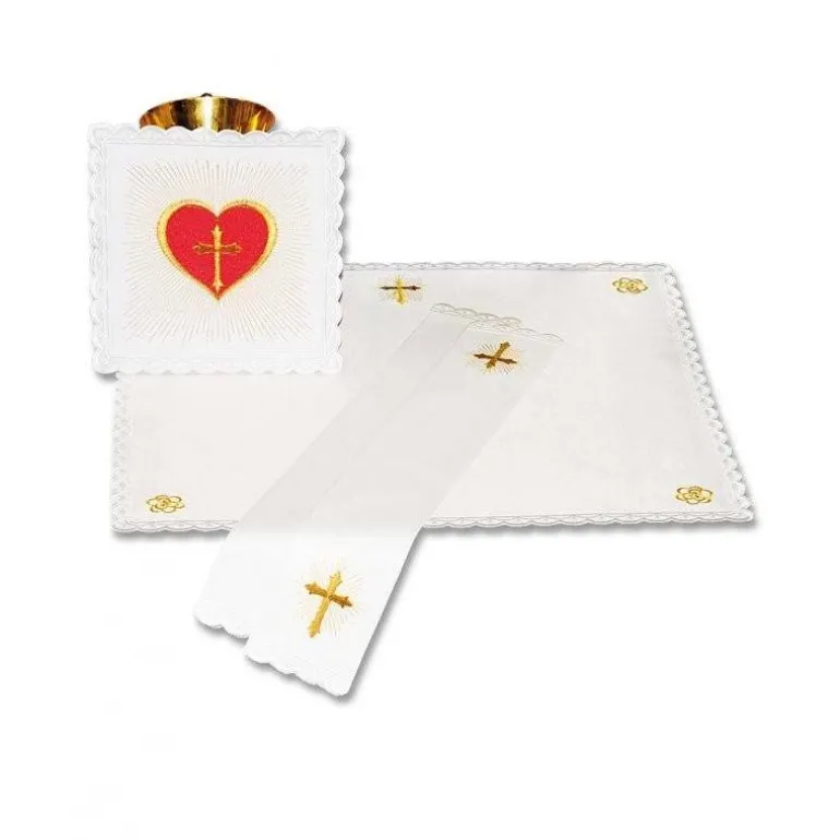 Articles Religieux JP Linge d'autel brodée^ Ligne D'Autel - Complet