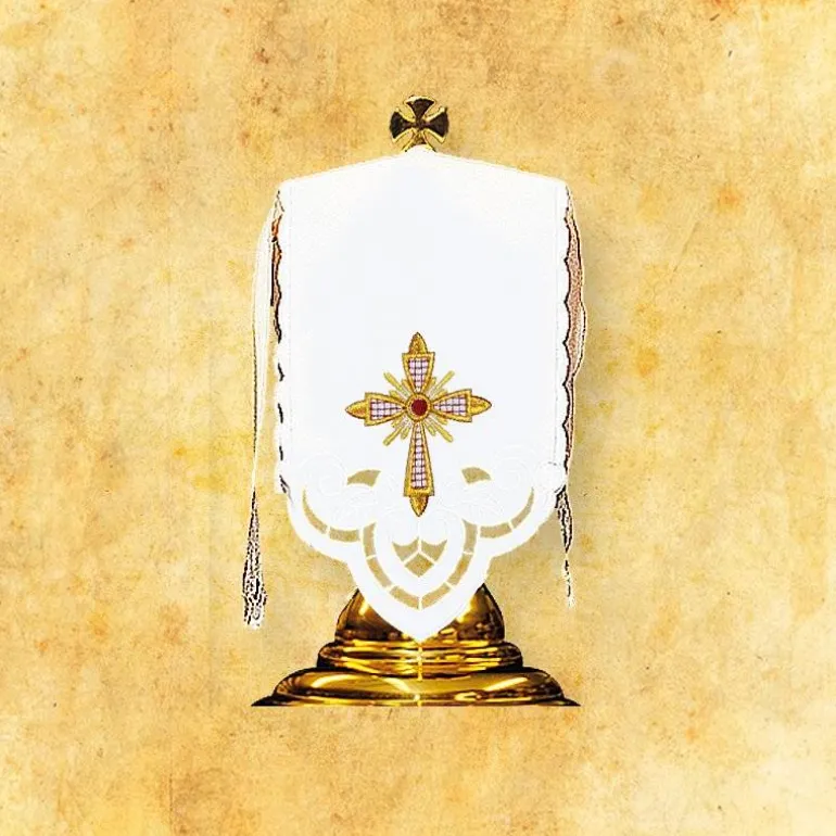 Articles Religieux JP linge d'autel brodée complet liturgique^ Ligne D'Autel - Complet