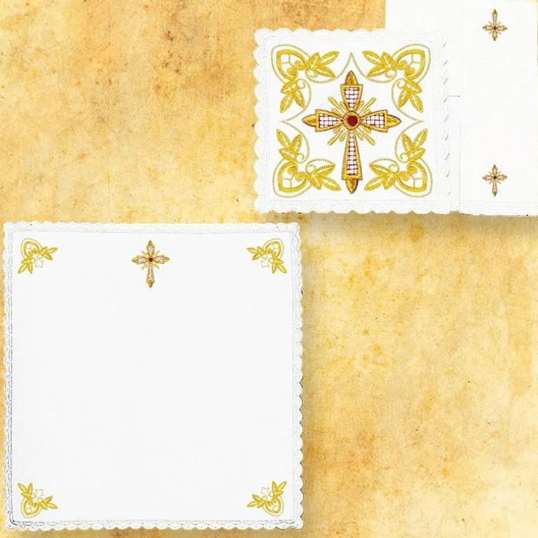 Articles Religieux JP linge d'autel brodée complet liturgique^ Ligne D'Autel - Complet