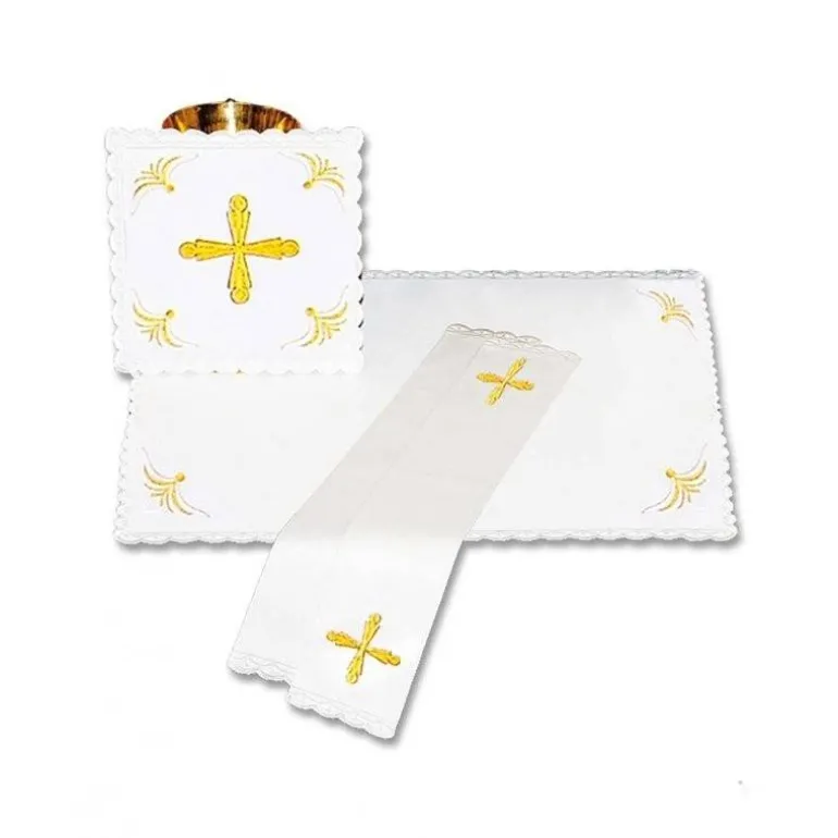 Articles Religieux JP linge d'autel brodée pour église^ Ligne D'Autel - Complet