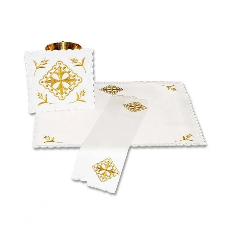 Articles Religieux JP linge d'autel brodée pour messe^ Ligne D'Autel - Complet