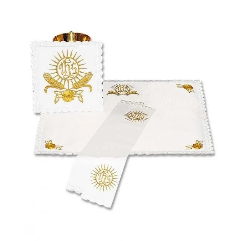 Articles Religieux JP linge d'autel brodée pour messe^ Ligne D'Autel - Complet
