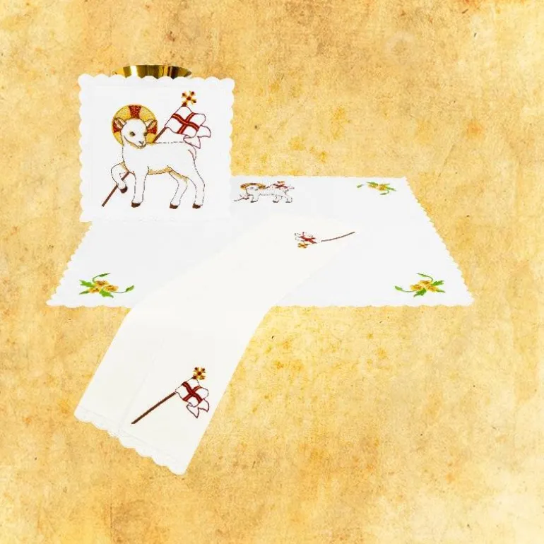 Articles Religieux JP linge d'autel complet liturgique^ Ligne D'Autel - Complet