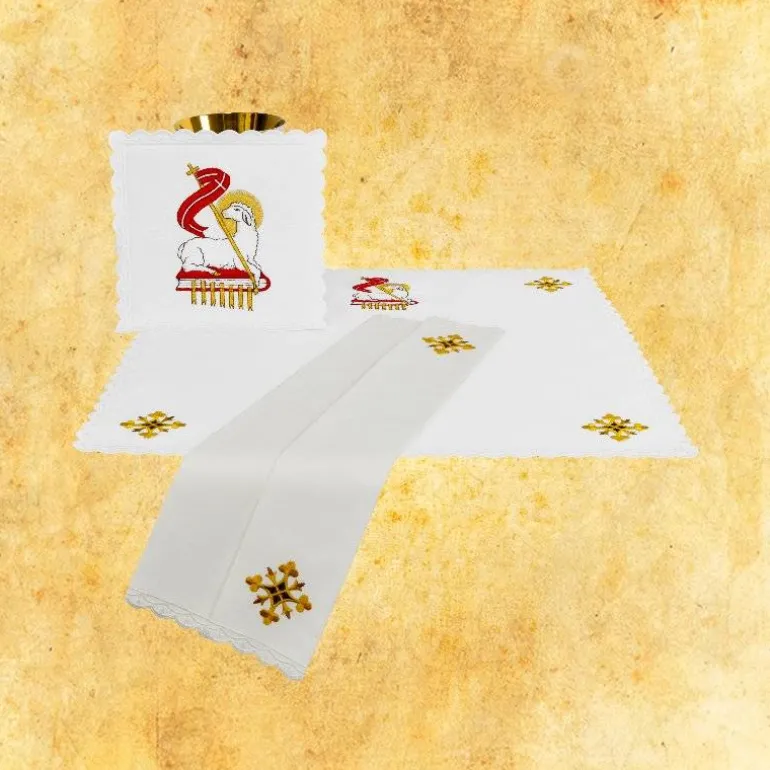 Articles Religieux JP linge d'autel complet liturgique^ Ligne D'Autel - Complet