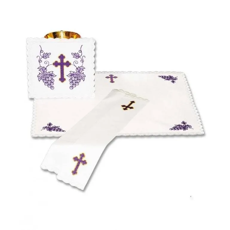 Articles Religieux JP linge d'autel complet liturgique^ Ligne D'Autel - Complet | Carème