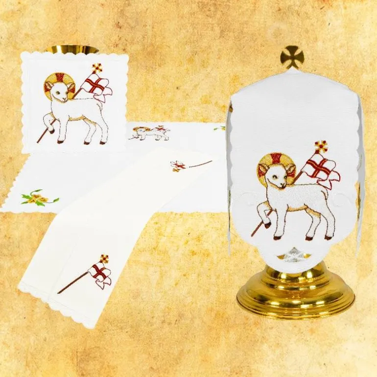 Articles Religieux JP linge d'autel complet liturgique^ Ligne D'Autel - Complet