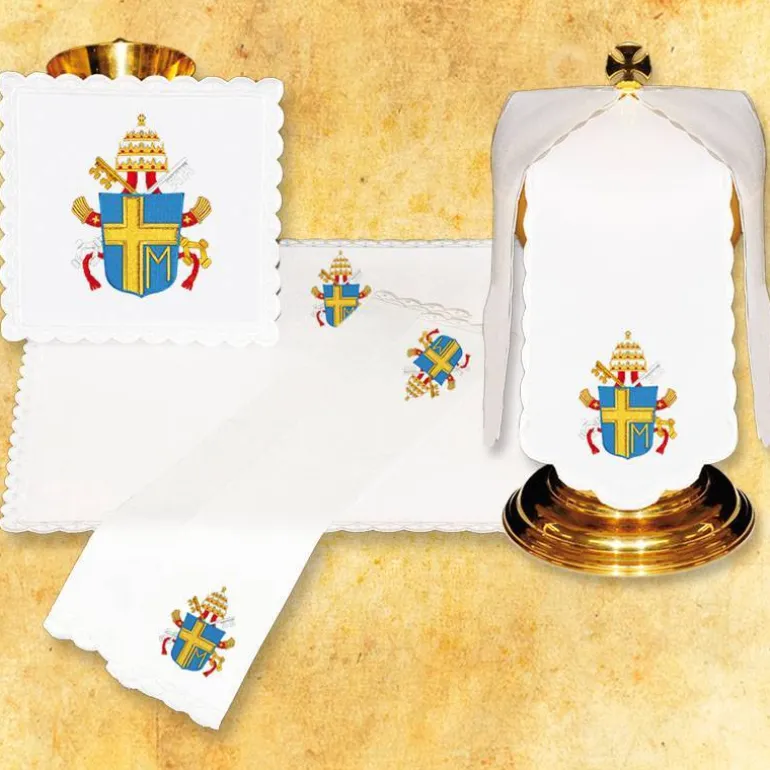 Articles Religieux JP Linge d'autel Totus Tuus complet liturgique^ Ligne D'Autel - Complet