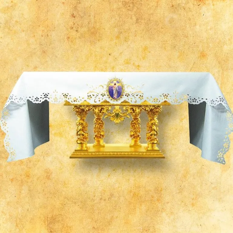 Articles Religieux JP Nappe d'autel - Pâques 8 -^ Nappe Pâques | Broderie Devant