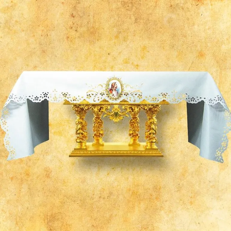 Articles Religieux JP Nappe d'autel - Pâques 9 -^ Nappe Pâques | Broderie Devant