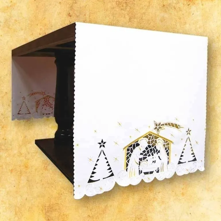 Articles Religieux JP nappe d'autel brodée^ Nappe Noël | Broderie De 2 Cotes