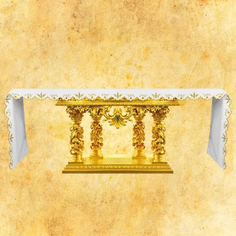 Articles Religieux JP Nappe pour autel à église^ Vendu Par Metre