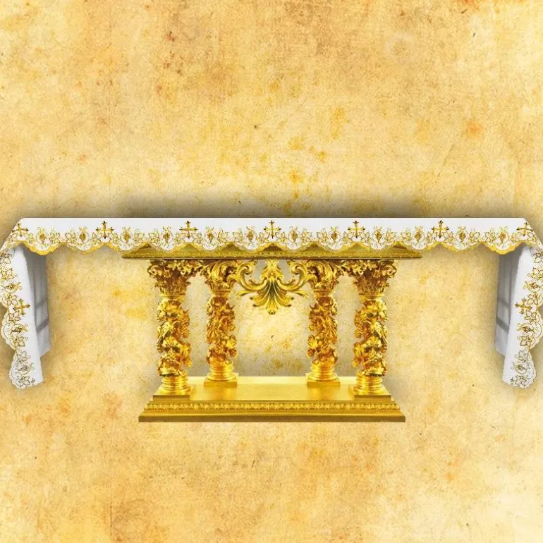 Articles Religieux JP nappe pour messe à église^ Vendu Par Metre