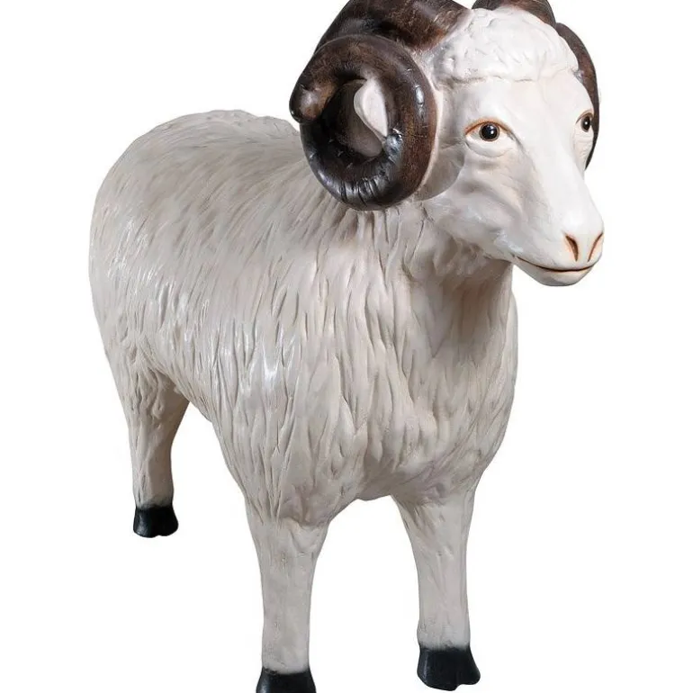 Articles Religieux JP statue mouton pour crèche noël^ Crèches